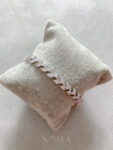 Single Row Marquise Bracelet - Rhodium White Gold