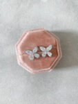 Simple Butterfly Earrings - Rhodium White Gold