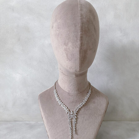 Fashionista Necklace - Rhodium White Gold