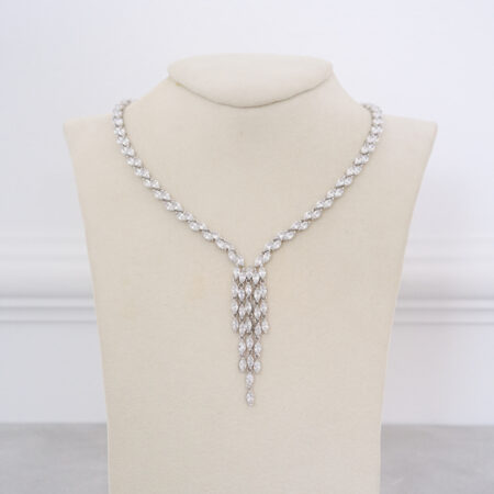 Zurich Necklace - Rhodium White Gold