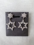 Rock Star Earrings - Rhodium White Gold