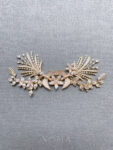 Twin Birds in the Garden Hairvine/Brooch - Gold