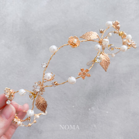 Twisting Vinery Headband - Gold