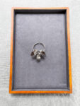 Orchid Bangle - Rhodium White Gold