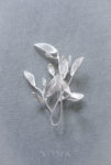 Rustic Vinery Brooch - Unplated Silver