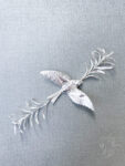 Purity Dove Tarragon Brooch/Hairvine - Doff Silver