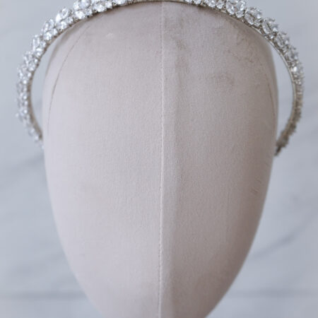 Natural Arrangement Headband - Rhodium White Gold