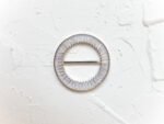 Round Buckle - Rhodium White Gold