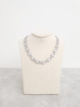 Flower Choker - Rhodium White Gold