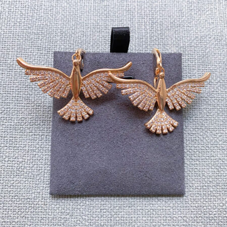 Open Wing Earrings - 18k Yellow Gold