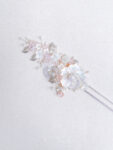 CHN-202200087 – Oriental Blossom Hairpin – White Silver – Pink – – C1