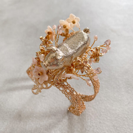 Pig Bangle - Gold