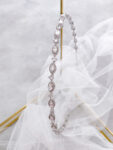 Marquise Halo Small Headband - Rhodium White Gold
