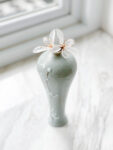 CG Single Orchid Pin Set - Gold, White (2 pcs)