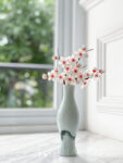 HS Cherry Blossoms Hairpin Set - Gold, Red (4 pcs)