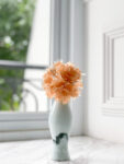 HS Peachy Carnation Hairpin - Gold, Peach