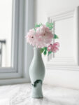 HS Triple Peony Blossoms Hairpin - Rose Gold, Pink