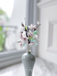 HS Pastel Bloom Long Hairpin - Gold, White