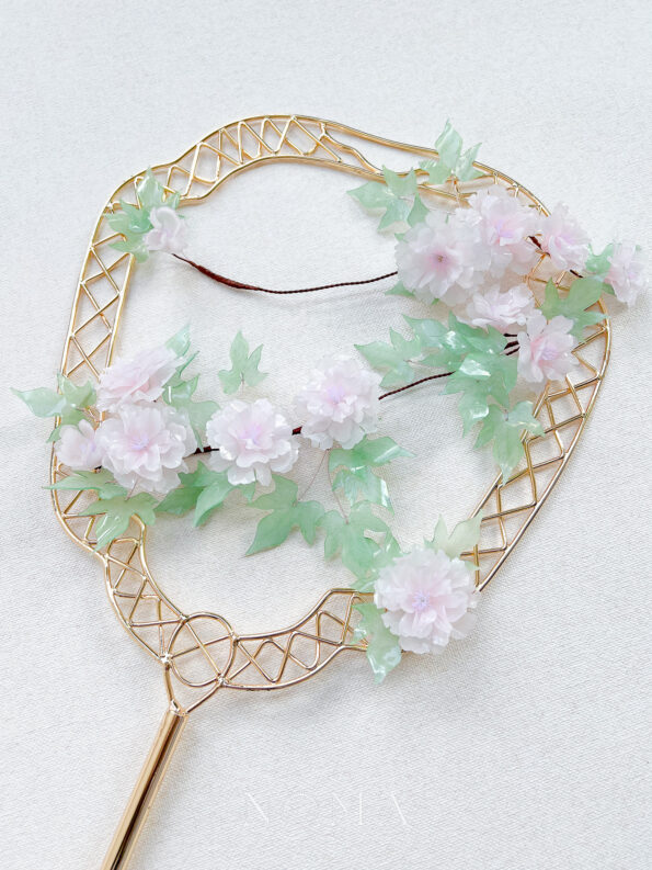 FLR-202200007-HS-Pink-Peony-Painting-Fan-18k-Yellow-Gold-Pink-3