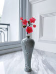 FLR-202200011-HS-Bright-Red-Ume-Hairpin-Gold-Red