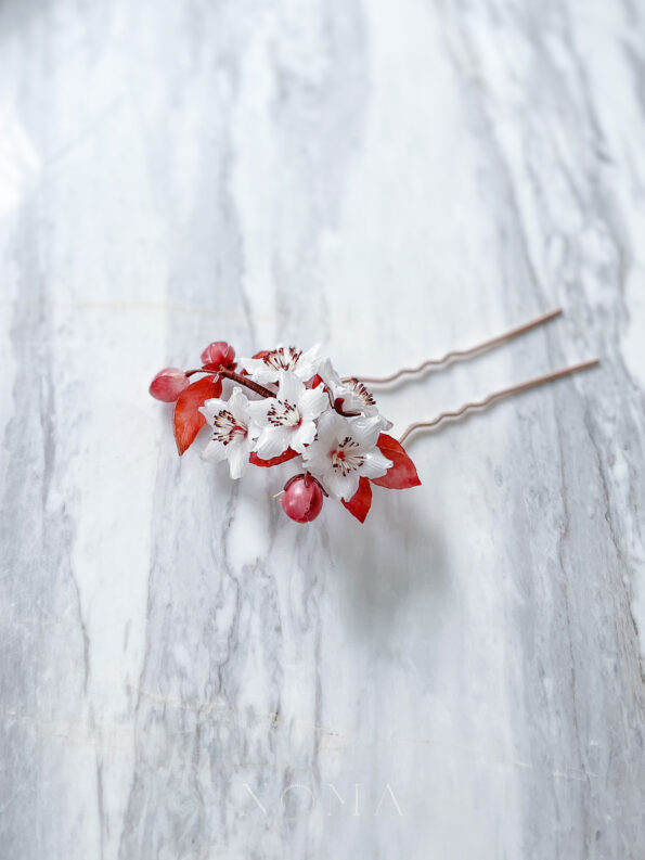 FLR-202200015-HS-Cherry-Blossom-Tree-Hairpin-Rose-Gold-Red-2