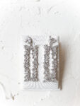 Red Carpet Earrings - Rhodium White Gold