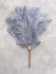 Wolf of Wall Street Feather Fan - Gold