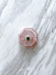 Vintage Oval Ring - 18k Rose Gold, Emerald