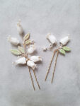 Lily of the Valley Hairpin Set - Gold (2 pcs)