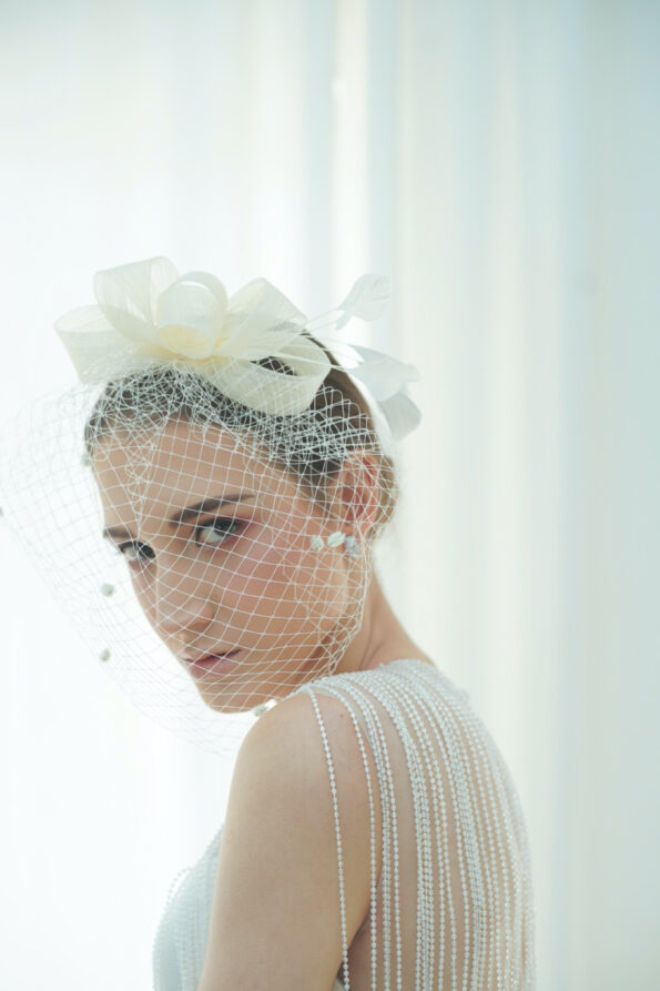 HMV-201900025-Millinery-Twist-Veil-White-2