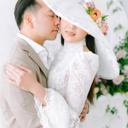 High Society Lace Hat - White