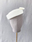 Fine Day Millinery White with Veil - White