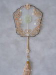 Jade Empress Fan - Gold