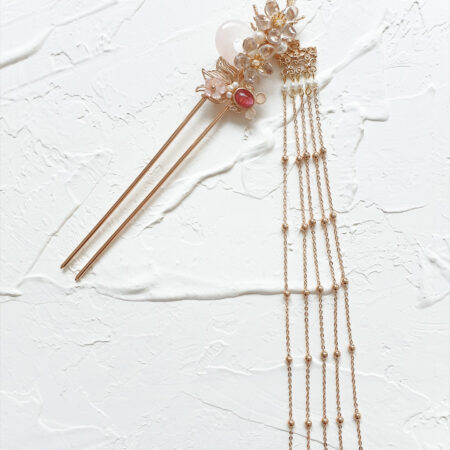 Plum Blossom Hairpin - Gold