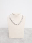 Marquise with Round Sides Choker - Rhodium White Gold