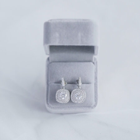 Elegance Earrings - Rhodium White Gold