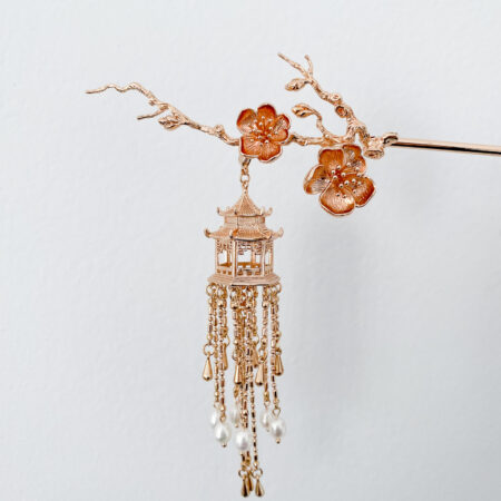 Bloom Pagoda Hairpin - Gold