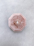Vintage Baguette Ring - 18k Rose Gold, White Diamond