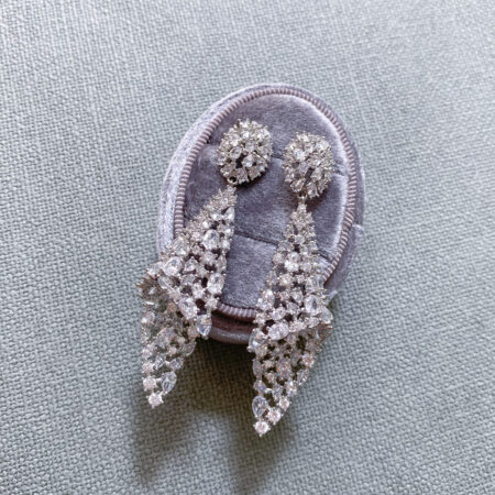 Grand Bazaar Earrings - Rhodium White Gold