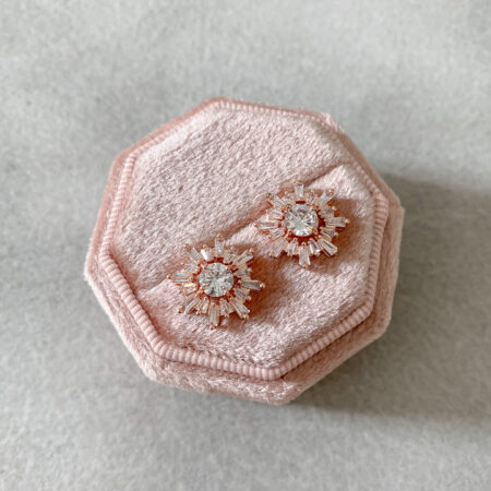 Snowflakes S Earrings - 18k Rose Gold