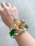Three Wise Monkey Bangle - Gold