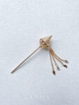 Conical Ornament Hairpin - 18k Yellow Gold