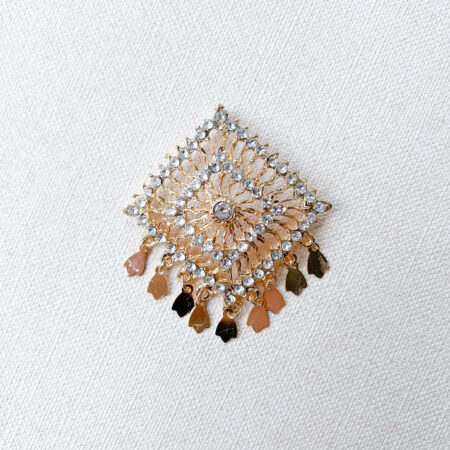 Dangling Parallelogram Pendant - 18k Yellow Gold