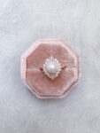 Vintage Pearl Ring - 18k Rose Gold, White Pearl