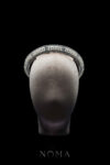 Curved Pearl Crown - Rhodium White Gold