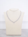 V Marquise Arrow Choker - Rhodium White Gold