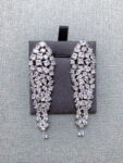 Abstraction Gala Earrings - Rhodium White Gold