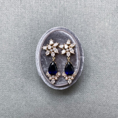 Paradise Earrings - 18k Yellow Gold, Sapphire