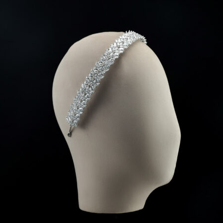 Marquise Spring Headband - Rhodium White Gold