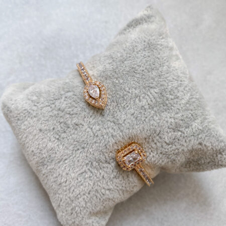 Two Sides of the Story Bangle - 18k Yellow Gold